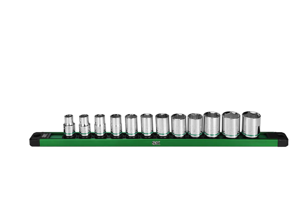 SK Tools SK01341 13-Piece 3/8" Drive Standard Metric Chrome Socket Set