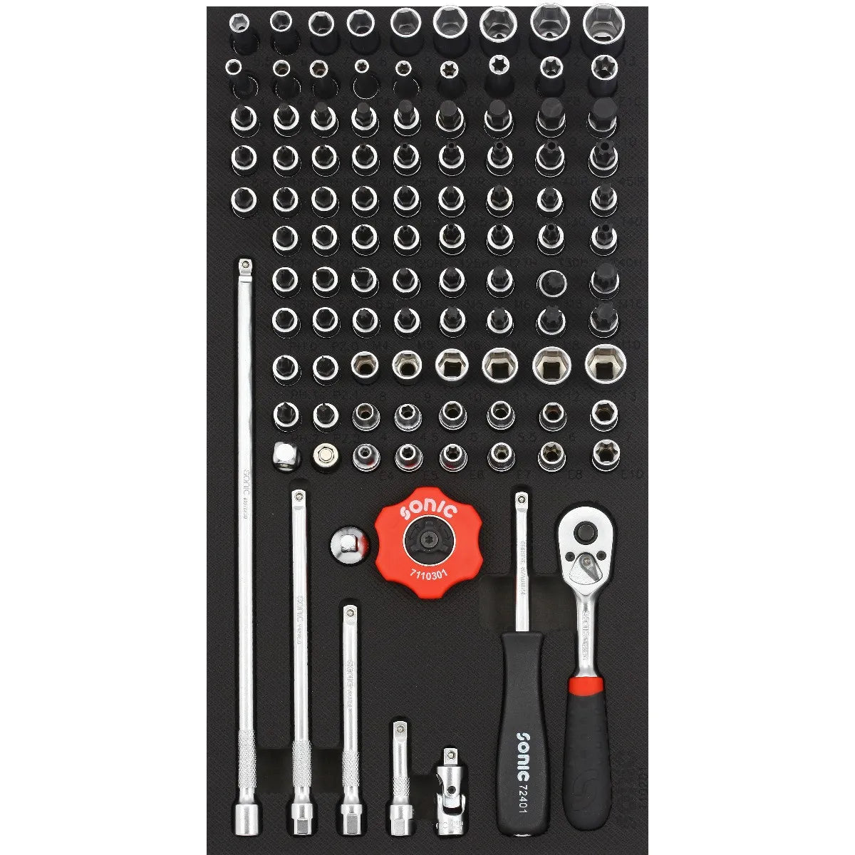 Sonic Tools 110201 Bit Socket Set, 1/4", 102-Piece