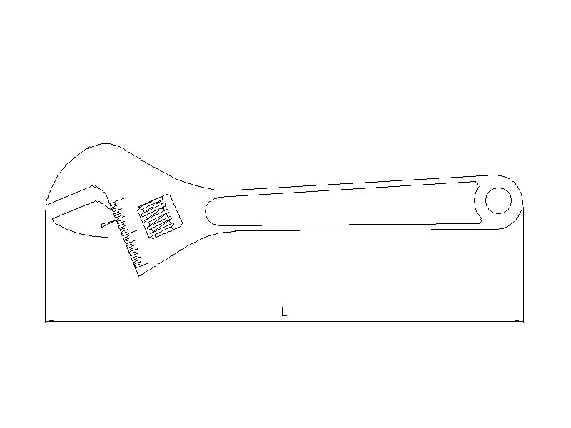 Sonic Tools 42301150 Adjustable Wrench, 6" - Tool Leaks