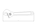 Sonic Tools 42301150 Adjustable Wrench, 6" - Tool Leaks