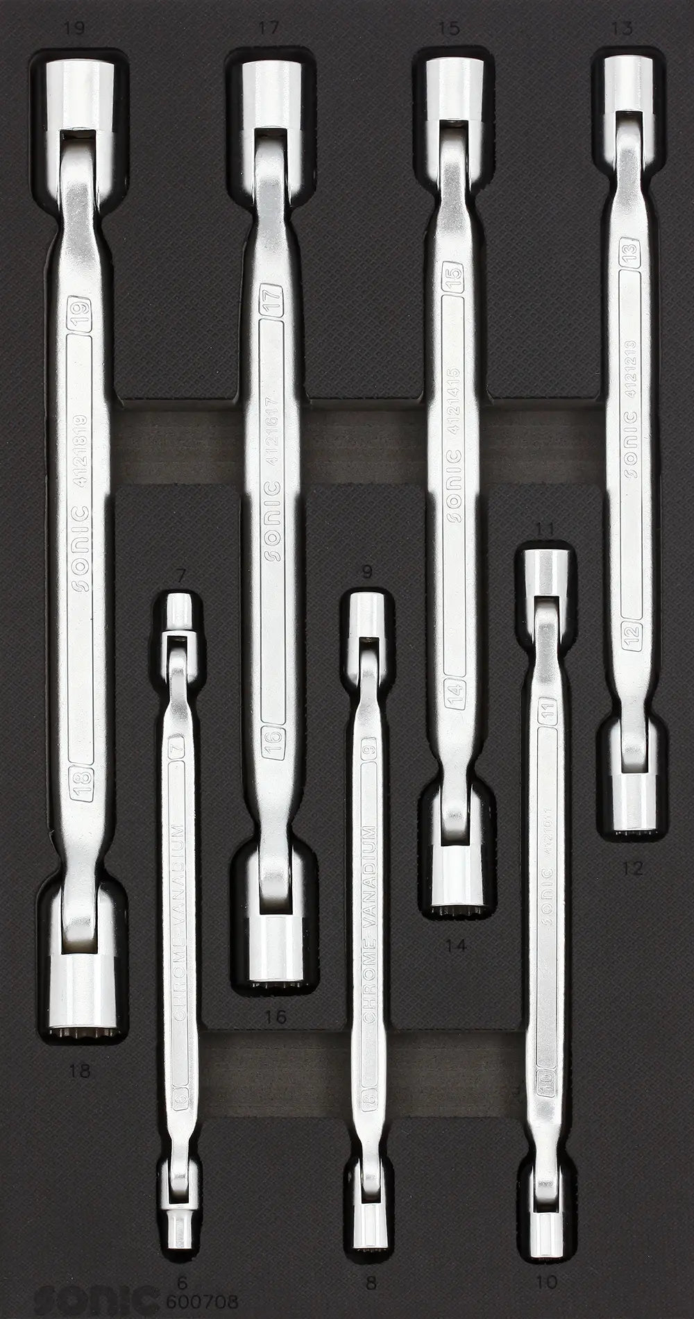 Sonic Tools 600708 Hinged Socket Wrench Set, 7-Piece - Tool Leaks
