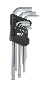 Sonic Tools 601006 Hex Ball Key Set, Long, 10-Piece - Tool Leaks