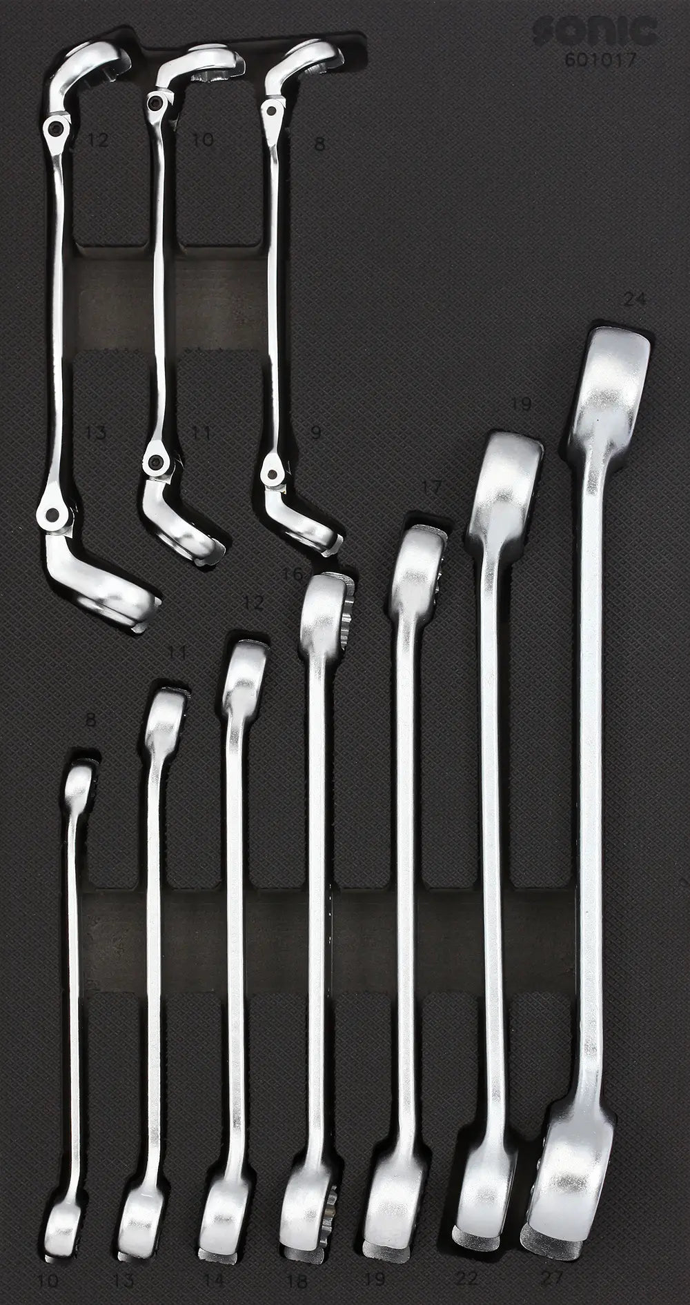 Sonic Tools 601017 Flare Nut Wrench Set, 10-Piece