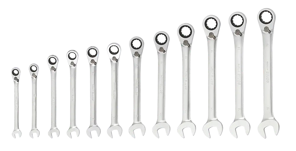 Sonic Tools 601219 Reversible Ratcheting Wrench Set in Pouch, 12-Point., 12-Piece