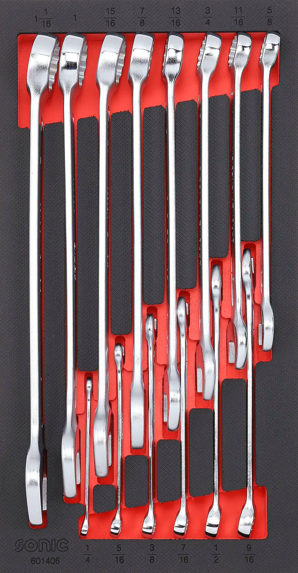 Sonic Tools 601406 SAE Combination Wrench Set, 14-Piece