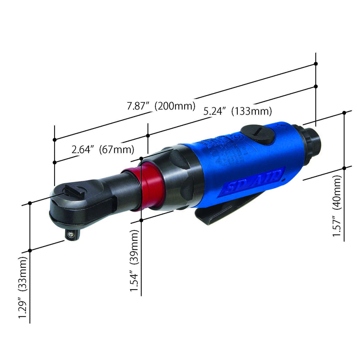 VESSEL SP-7772 3/8" Rotational Head Ratchet Wrench
