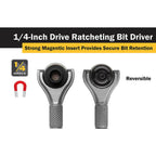 Titan 11318 1/4 in. Swivel Micro Bit Driver - Tool Leaks