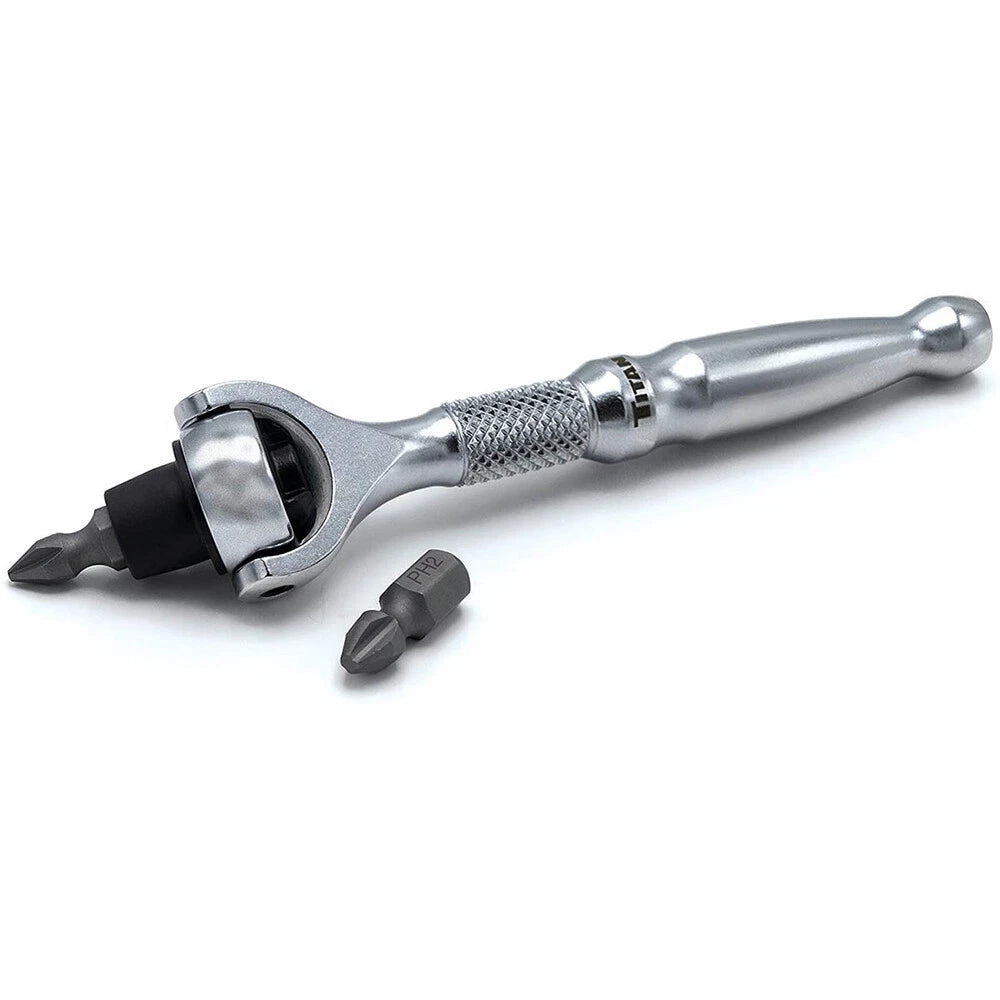 Titan 11318 1/4 in. Swivel Micro Bit Driver - Tool Leaks