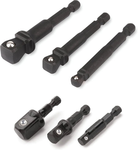Titan 12001 6-Piece Stubby & Wobble Socket Adapter Set