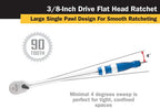 Titan 12161 3/8 in. Drive 12 in. 90 Tooth Ratchet - Tool Leaks