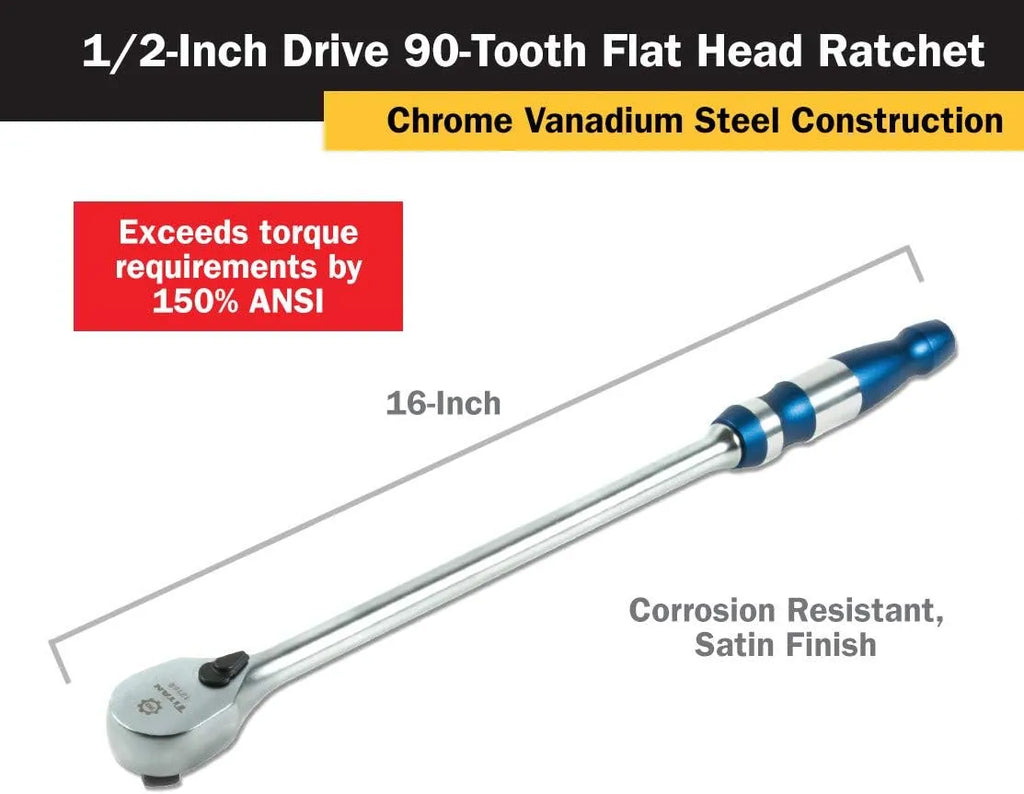 Titan 12162 1/2 in. Drive 16 in. 90 Tooth Ratchet - Tool Leaks