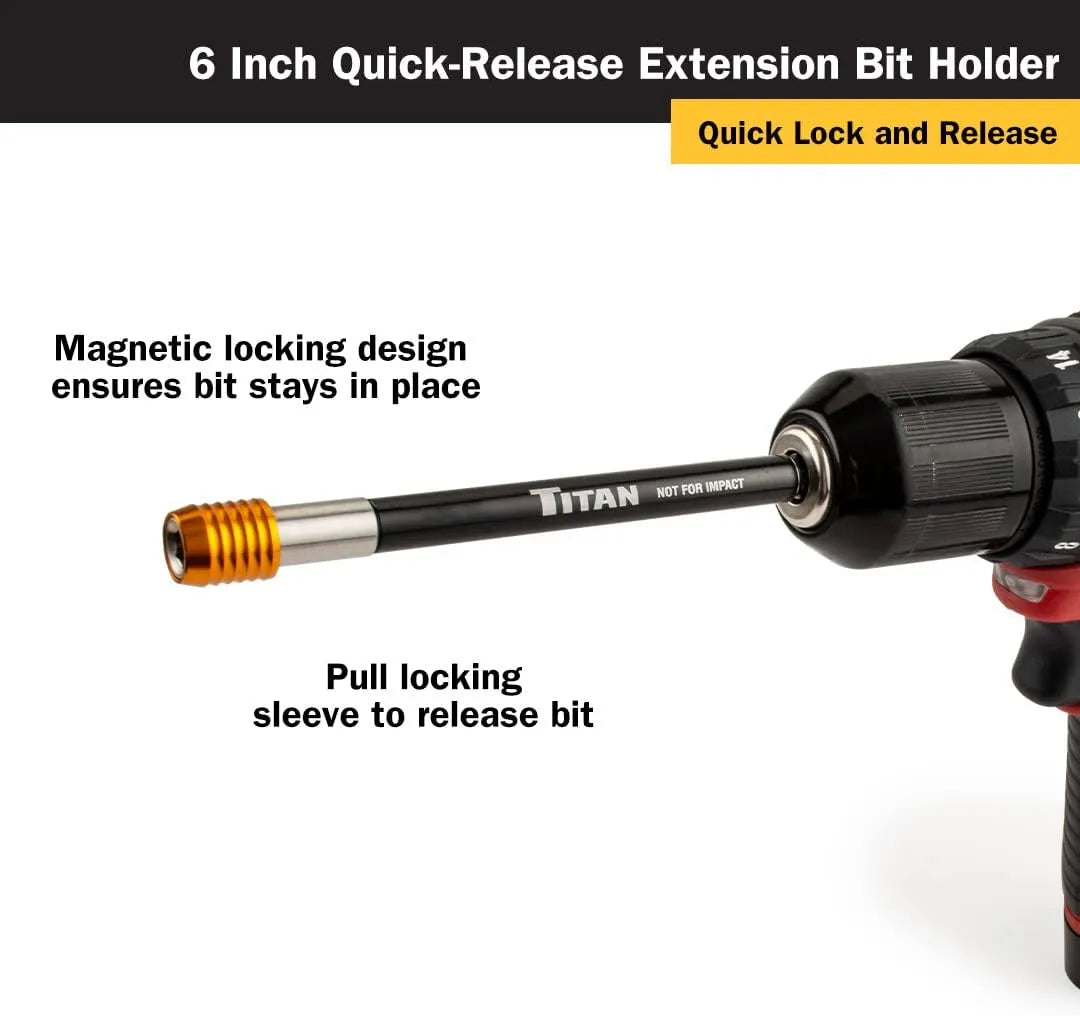 Titan 16006 6 in. Quick-Release Bit Holder