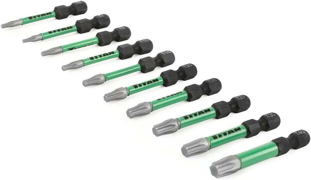 Titan 16076 10-Piece Impact Star Bit Set - Tool Leaks