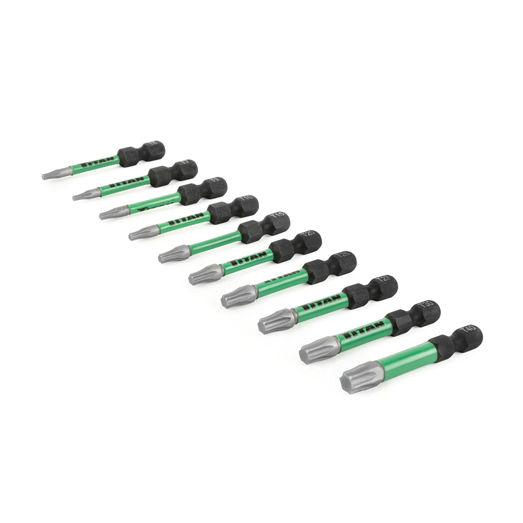 Titan 16076 10-Piece Impact Star Bit Set - Tool Leaks