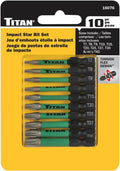 Titan 16076 10-Piece Impact Star Bit Set - Tool Leaks