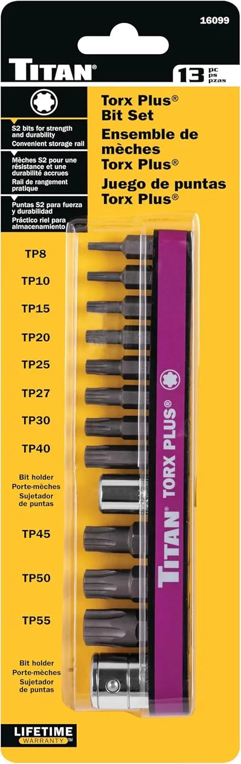 Titan 16099 13-Piece Torx Plus Bit Set - Tool Leaks