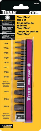 Titan 16099 13-Piece Torx Plus Bit Set - Tool Leaks