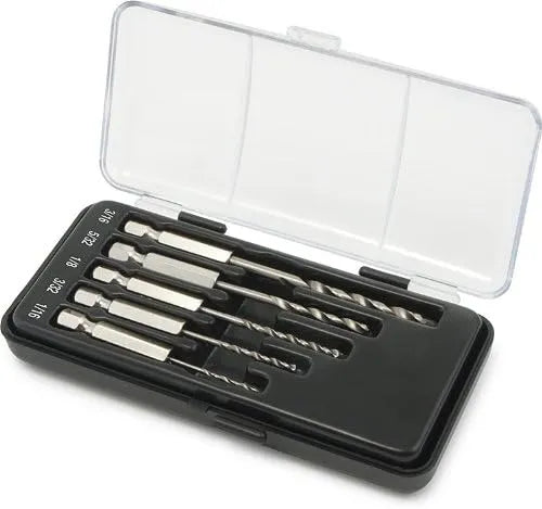 Titan 16505 5-Piece SAE Hex Shank Drill Bit Set - Tool Leaks