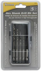 Titan 16505 5-Piece SAE Hex Shank Drill Bit Set - Tool Leaks