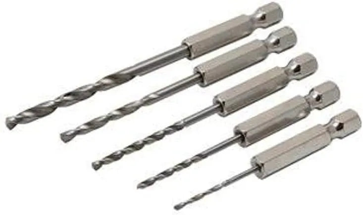 Titan 16505 5-Piece SAE Hex Shank Drill Bit Set - Tool Leaks