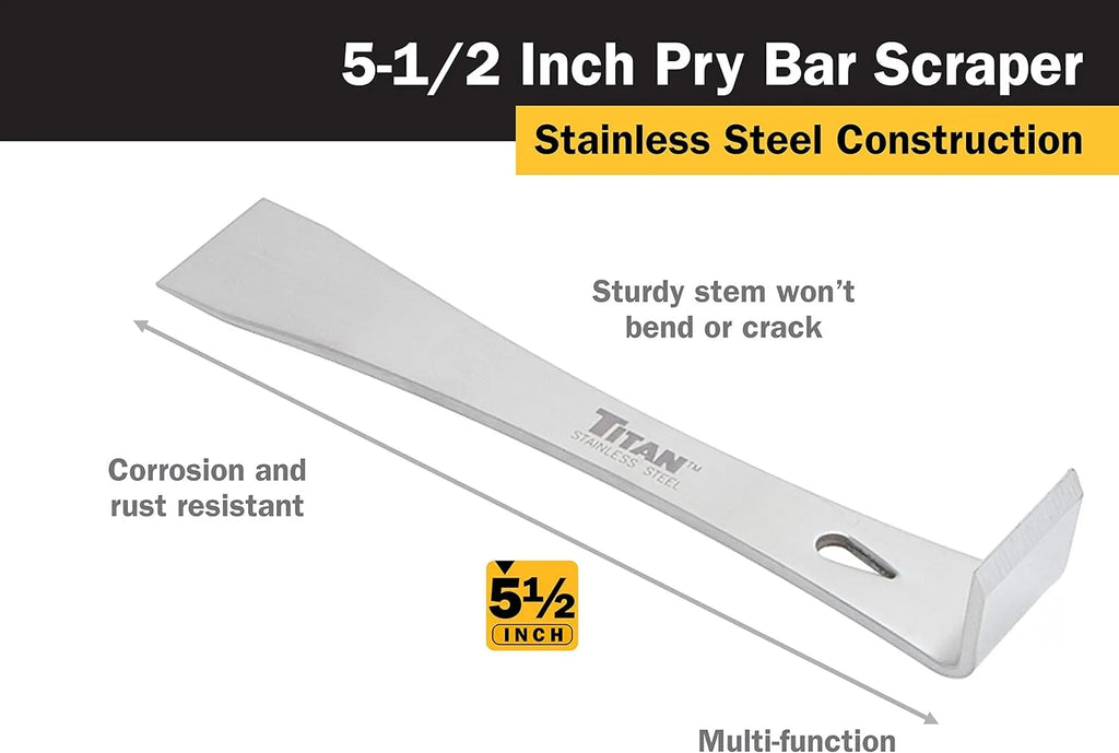 Titan 11505 5-1/2 in. Mini Pry Bar & Scraper - Tool Leaks