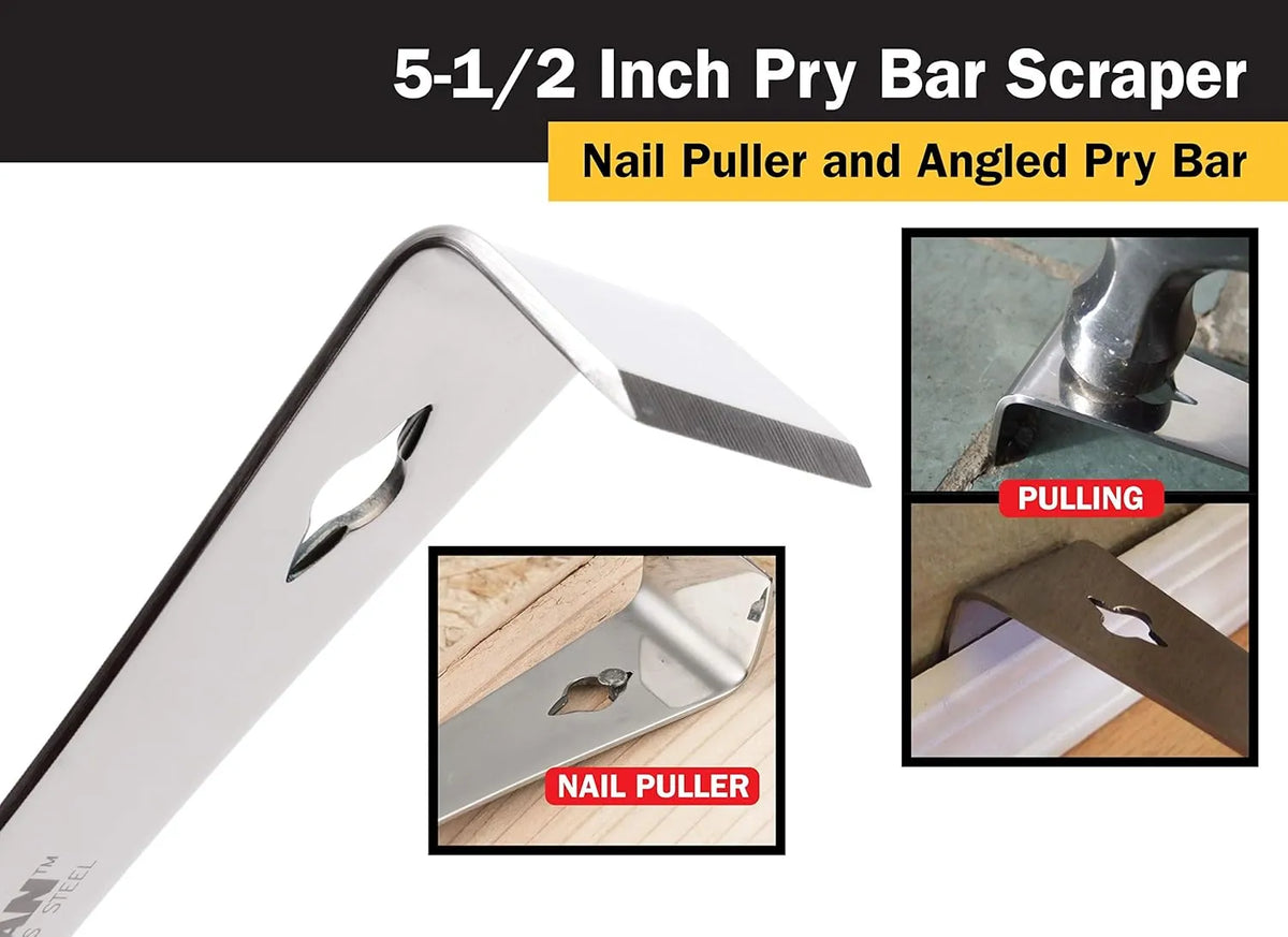 Titan 11505 5-1/2 in. Mini Pry Bar & Scraper