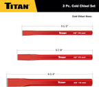 Titan 17081 3-Piece Chisel Set - Tool Leaks