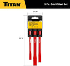 Titan 17081 3-Piece Chisel Set - Tool Leaks