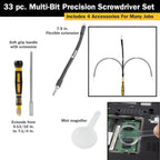 Titan 16093 33-Piece Precision Multi-Bit Driver Set - Tool Leaks