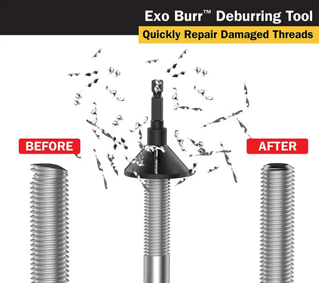 Titan 51950 Exo-Burr Medium External Thread Deburring Tool