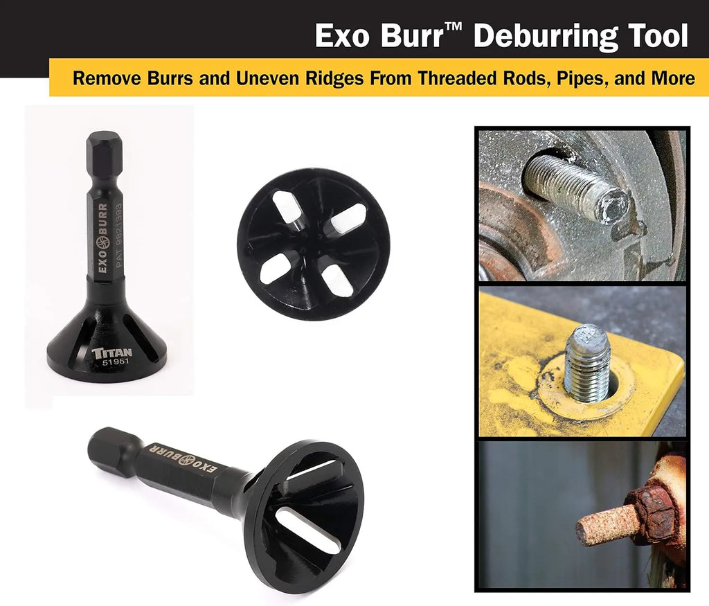 Titan 51951 Exo-Burr Small External Thread Deburring Tool - Tool Leaks