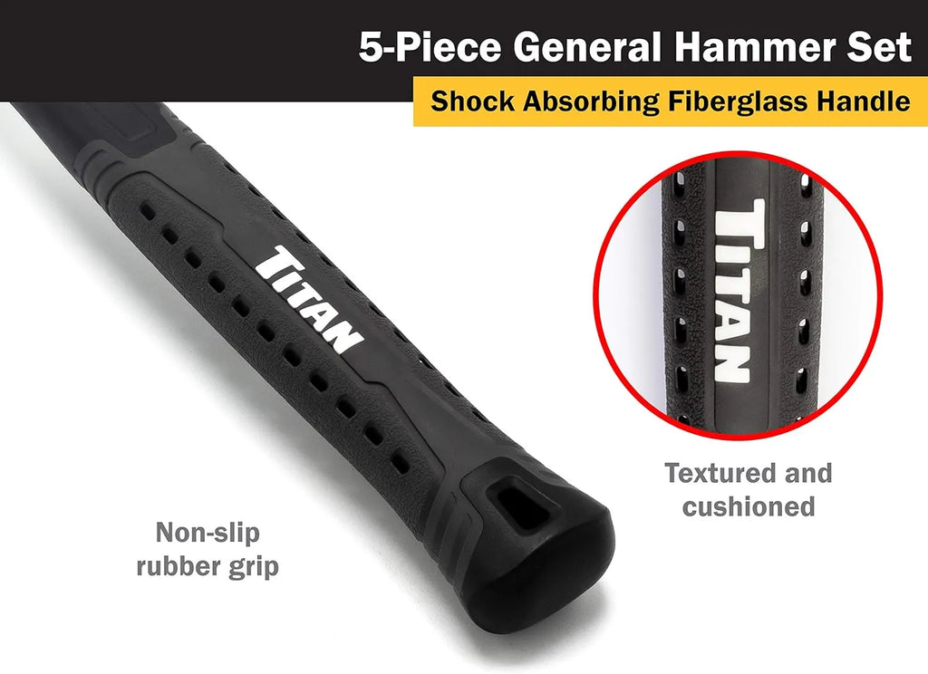 Titan 63125 5-Piece Hammer Set - Tool Leaks