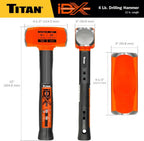 Titan 63614 iDX 4 lb. Indestructible Drilling Hammer - Tool Leaks