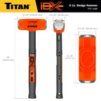 Titan 63616 iDX 6 lb. Indestructible Sledge Hammer - Tool Leaks