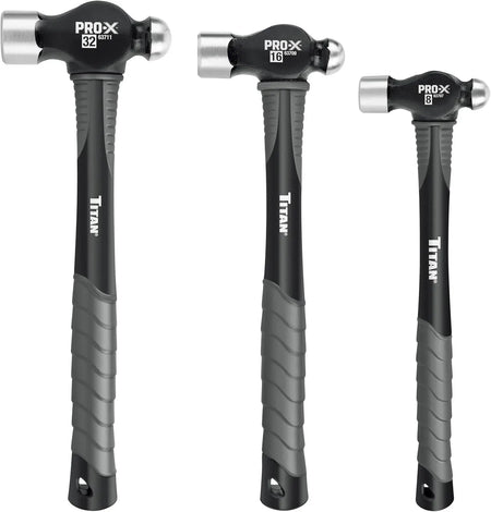 Titan 63706 3-Piece Pro-X Ball Pein Hammer Set