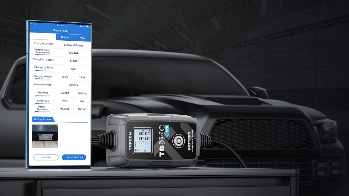 TOPDON TB6000PRO Smart Battery Charger