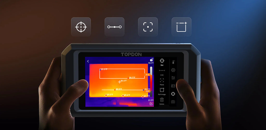 TOPDON TC003 Handheld Thermal Imaging Camera - Tool Leaks