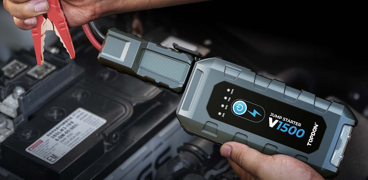 TOPDON V1500 Portable 12V Jump Starter