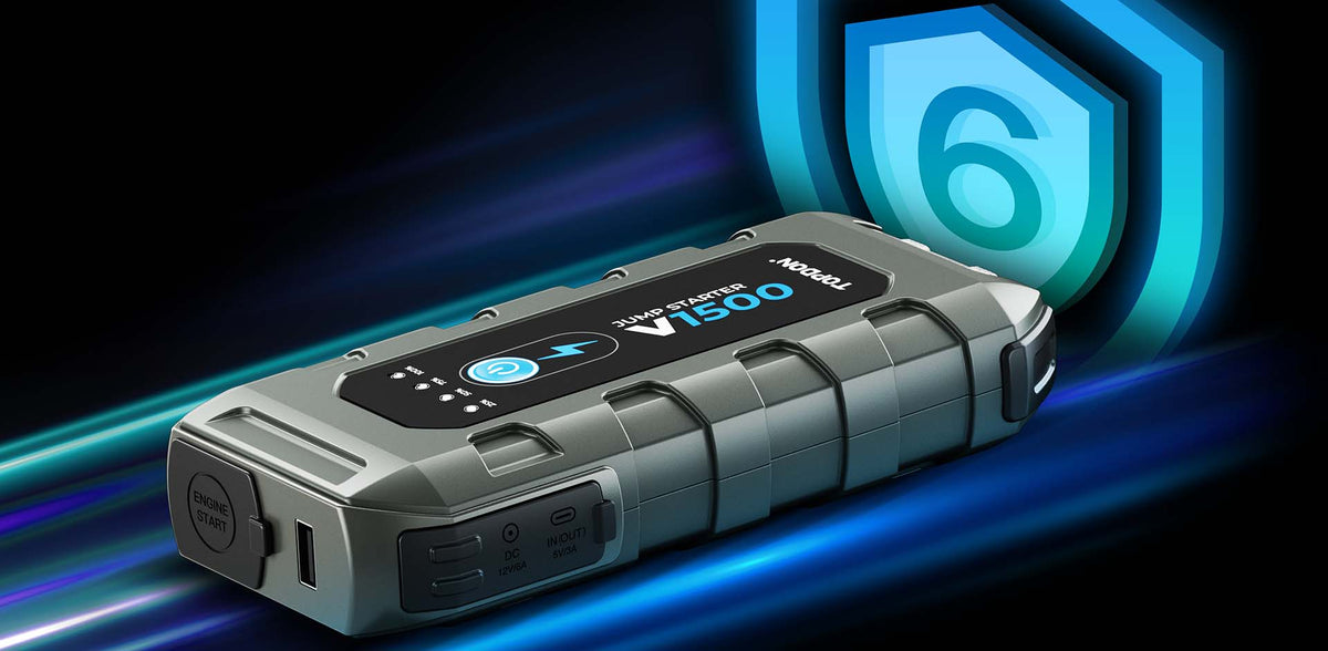 TOPDON V1500 Portable 12V Jump Starter