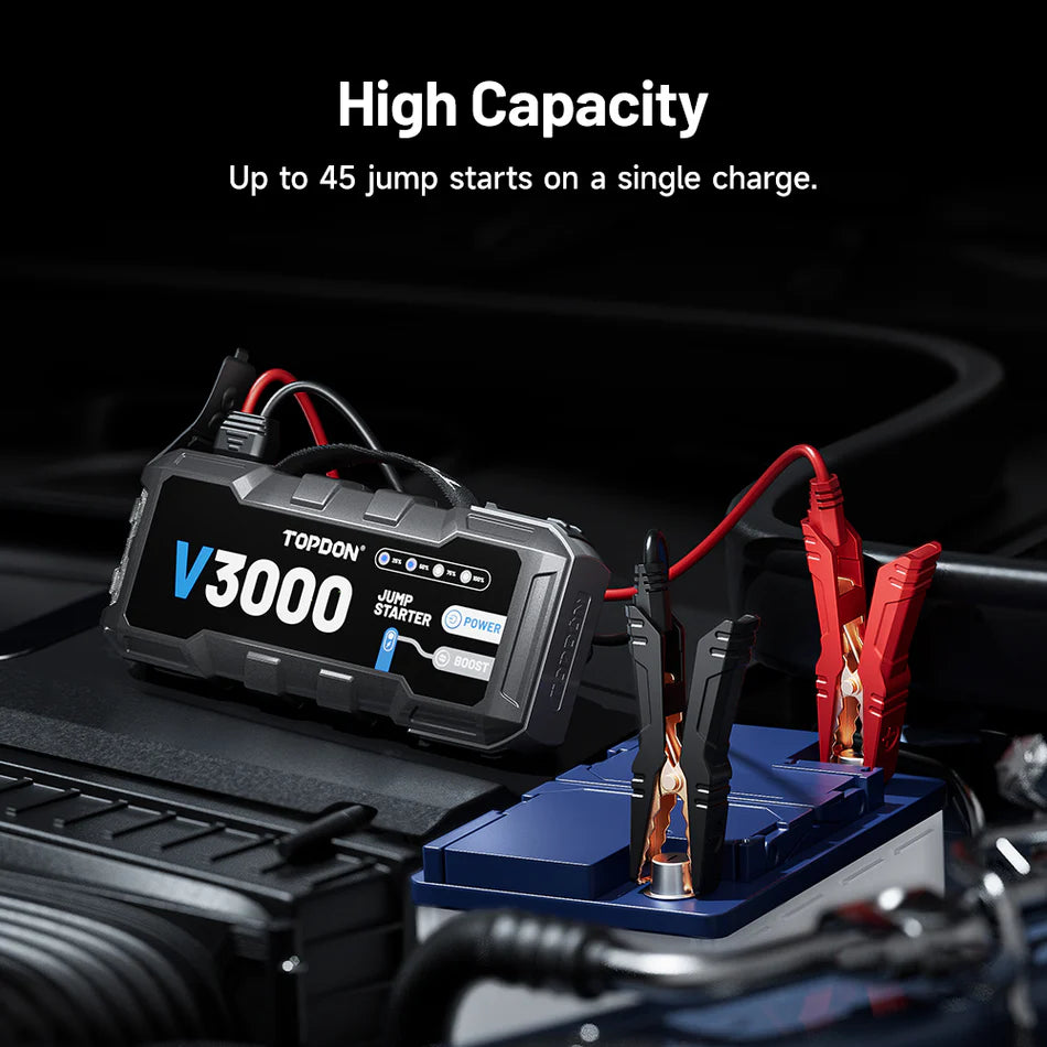 TOPDON V3000 Jump Starter - Tool Leaks