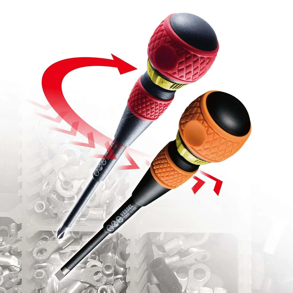 VESSEL 22005EVA BALL GRIP Ratchet Screwdriver 5-Piece Set - Tool Leaks