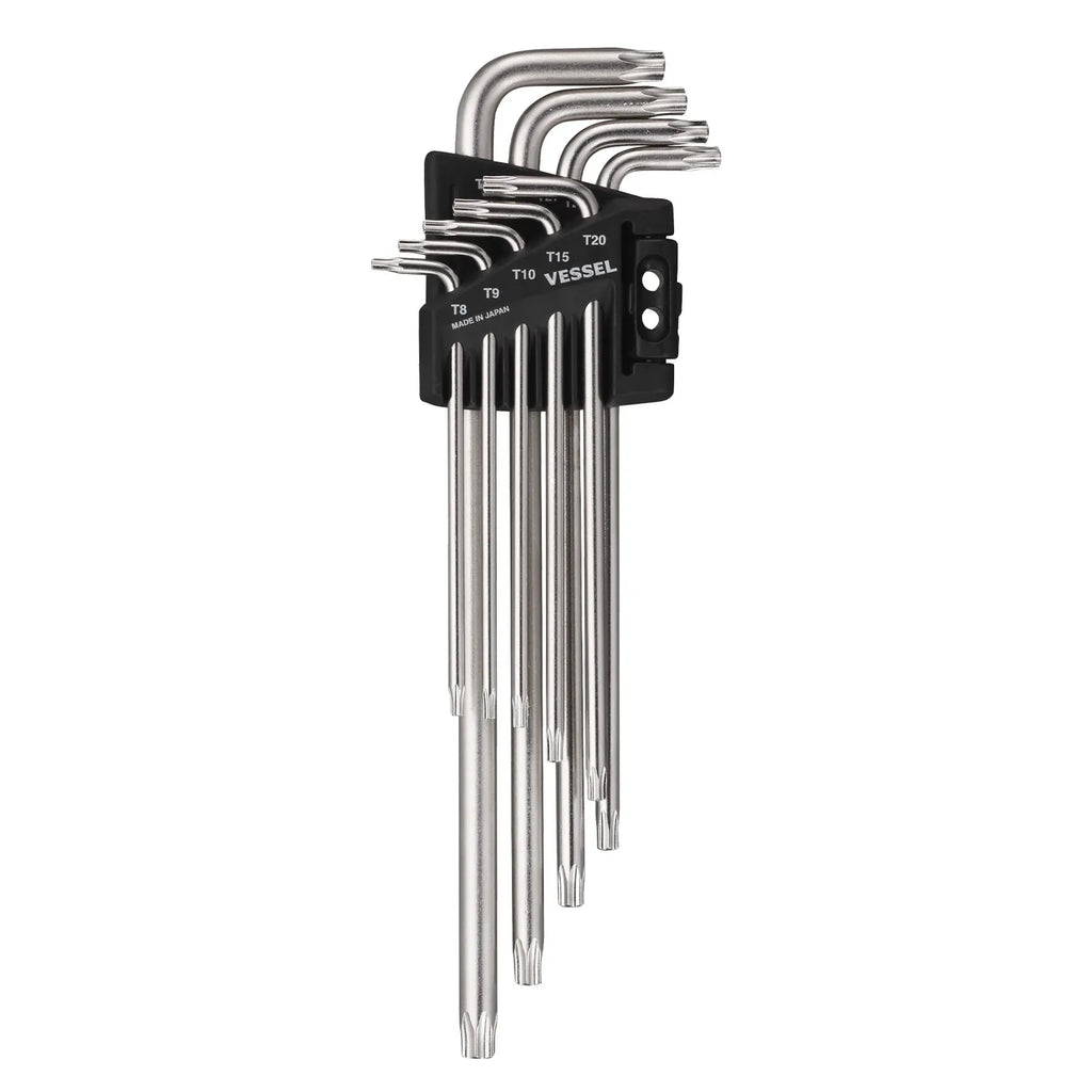 VESSEL 8509TXHU Tamper-proof Torx L-Key Wrench 9-Piece Set - Tool Leaks