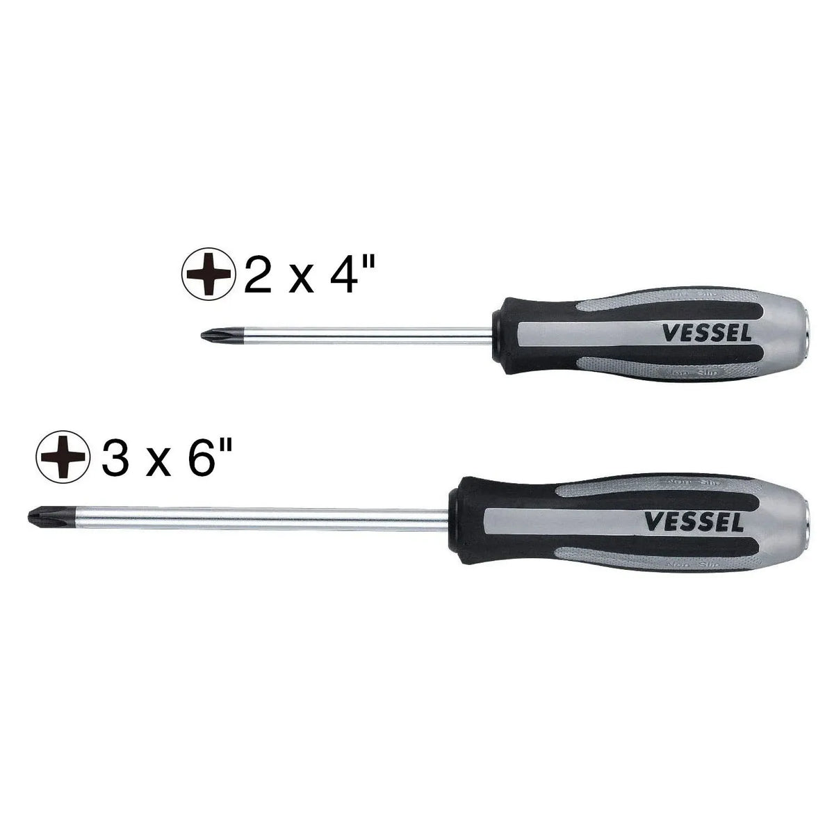 VESSEL 9802SC Megadora Impacta 2-Piece Screwdriver Set