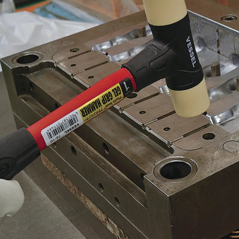 VESSEL H7610 Gel Grip Soft Head Hammer