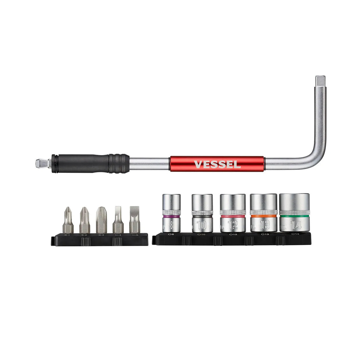 VESSEL SLH21U 2 Way-Speed L-Handle, 11-Piece Screwdriver Set