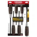 VESSEL 3006CS WOOD-COMPO Non-Slip Screwdriver 6-Piece Set
