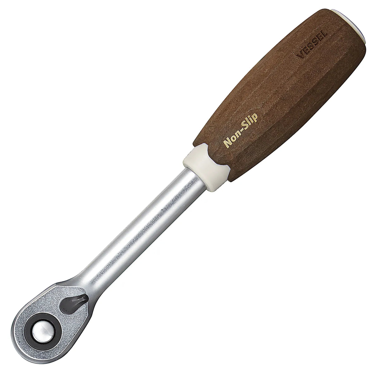 VESSEL HRH3W WOOD-COMPO 3/8" Drive Ratchet Handle
