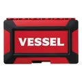 VESSEL HRW2004MSW WOOD-COMPO Swivel Socket Wrench 1/4" Drive 21-Piece Set