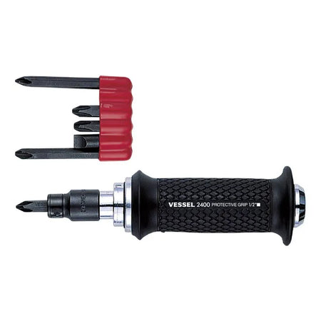 VESSEL ID240001 Manual Impact Driver with Cushion Grip Handle 5/16" Hex & 1/2" Drive Set - Japanese Packaging
