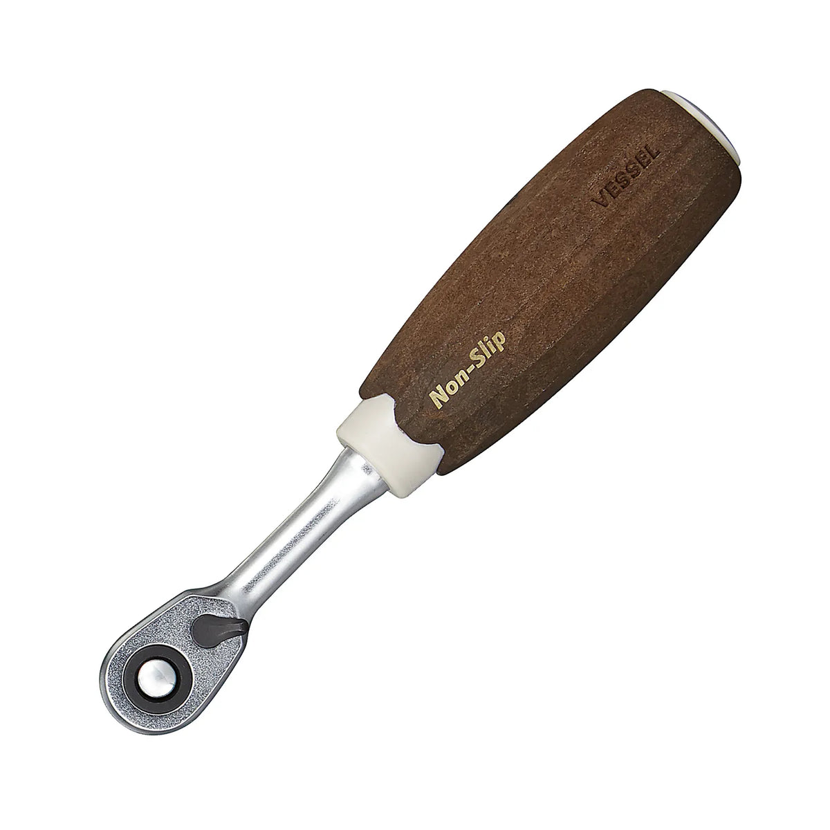VESSEL HRH2W WOOD-COMPO 1/4" Drive Ratchet Handle